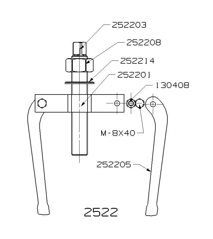PUENTE EXTRACTOR MECÁNICO INTERIOR FORZA SERIE 2500